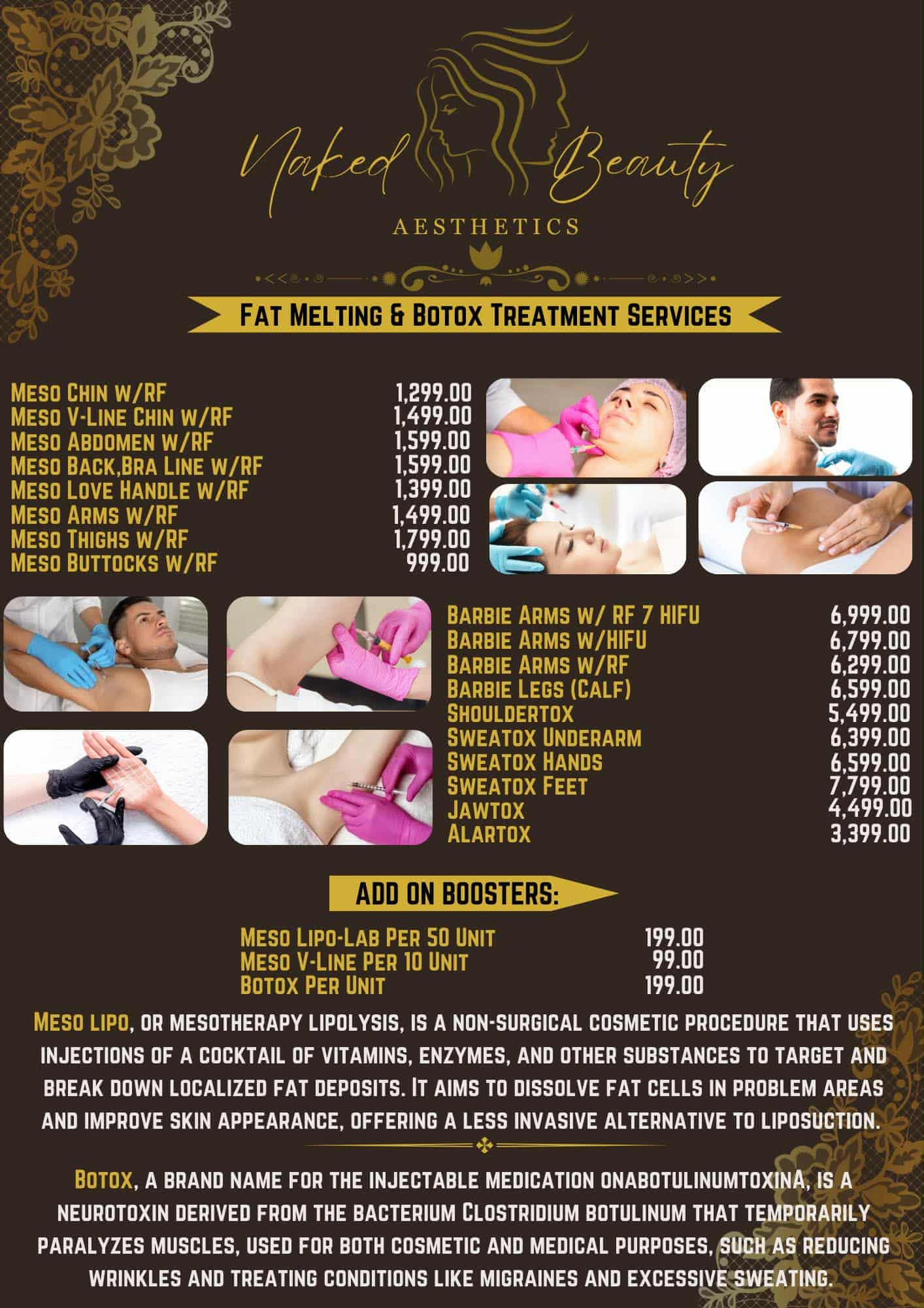 FAT MELTING & BOTOX TREATMENT SERVICES