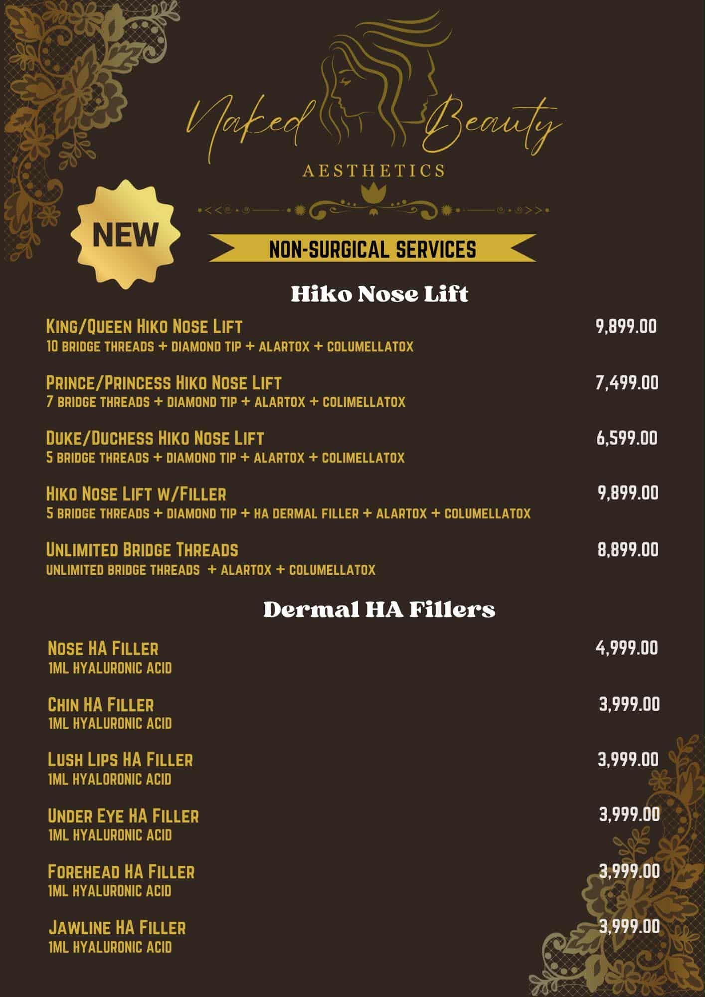 NON-SURGICAL SERVICES (NEW)